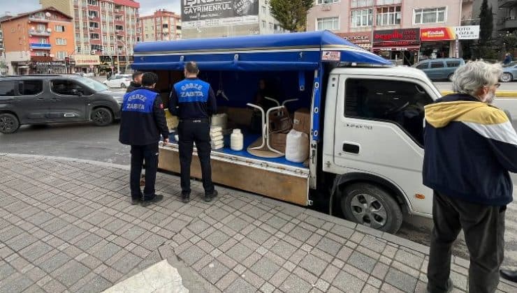 Gebze Zabıtası’ndan ‘seyyar’ denetimi