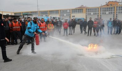 Kayseri Kocasinan’dan yangın tatbikatı