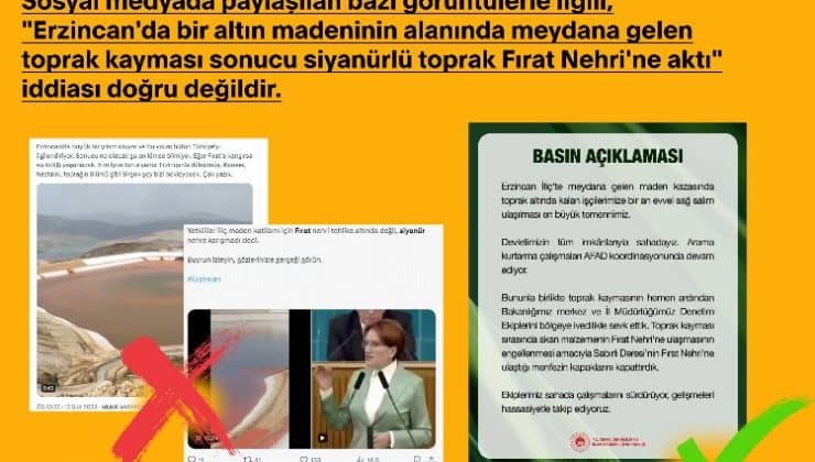 Siyanürlü toprak Fırat Nehri’ne mi aktı? Yanıt İletişim’den geldi…