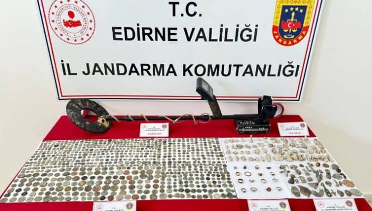 İpsala’da 1085 tarihi eser ele geçirildi