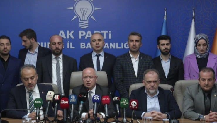AK Parti Bursa açıklama yapıyor
