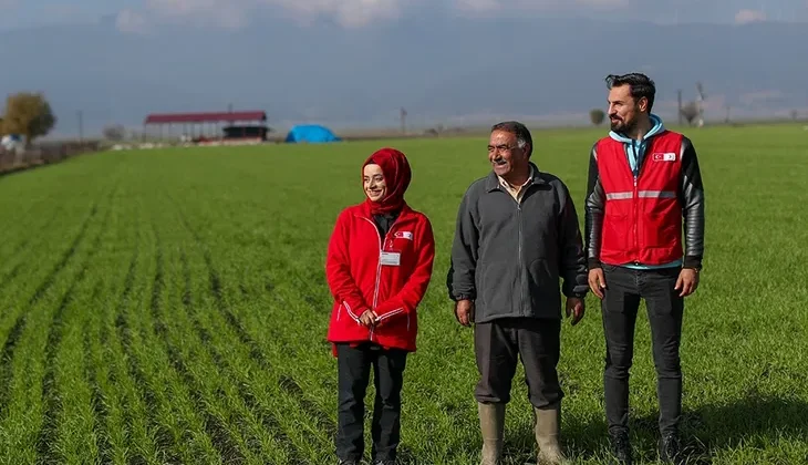 Depremden etkilenen çiftçilere Kızılay’dan 70.8 milyon destek